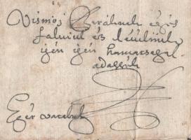 1674 Eger, magyarosodott török személy levele, magyar nyelven Eger városába