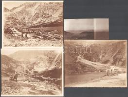 1927-1931 Magas-Tátra, látványos felvételek a hegyekről, völgyekről, tavakról: Gerlachfalvi-csúcs, P...