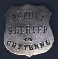 USA régi sheriff jelvény "Cheyenne" T:2