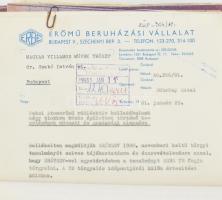 1977-1982 A Paksi Atomerőmű radioaktív hulladékának kezelése céljából létrehozandó létesítményekkel ...