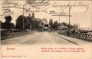 1903 Budapest XIII. Fedett sétány és kávéház a Margitszigeten. Komlós A. és társa 114. (fl)