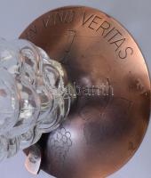 Kétrészes olasz borozó készlet, m: 34 cm