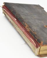 cca 1880-1930 Antik fotóalbum, francia műtermekben készült felvételekkel: számos katonafotó, vizitká...