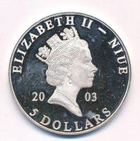 Niue 2003. 5$ Ag "Ázsia történelme - Kék mecset" bizonytalan ezüsttartalommal (19,79g/0.99...