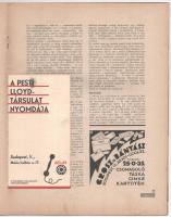 1935 Reklámélet folyóirat VIII. évf. 8. sz., 3 db melléklettel