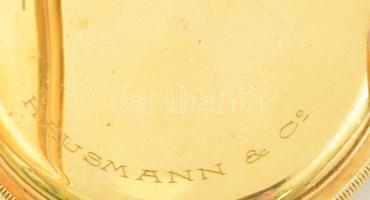 Hausmann & Co arany óra. (Au) jelzett, működik d: 48 mm