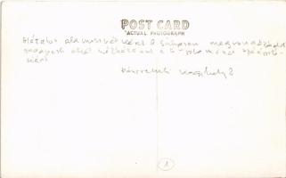 P. Ángyán M. Fülöp szervita szerzetes angol nyelvű alamizsna kérő képeslapja a Belvárosi Szent Anna ...