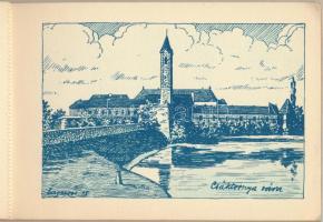 Délvidék. Bánát-Bácska-Baranya. Nem lehet másé! Nem! Nem! Soha! Irredenta képeslapfüzet 20 képeslapp...