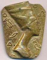 DN Nefertiti-t ábrázoló bronz jelvény (40x32mm) T:XF,VF a tű a hátoldaláról letört