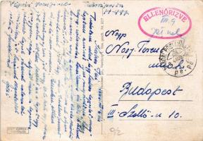 1944 Panzerspähtrupps untersützen vorgehende Infanterie. PK-Kriegsberichter Erdmann. Kunstverlag Joh...