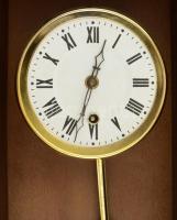 Régi falióra, kulcs nélkül, m: 57 cm