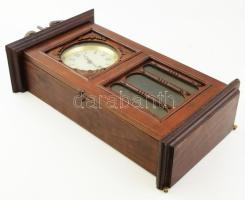 Régi falióra, kulcs nélkül, m: 57 cm