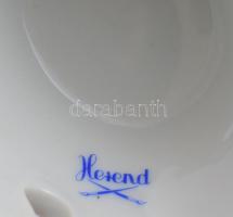 Herendi virágmintás váza, jelzett, sérült, m: 26 cm