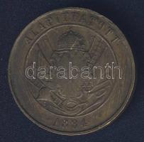 1884. "Magyar Országos Tűzoltószövetség" szolgálati díjérem Br T:3 ph