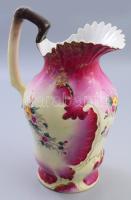 cca 1920-1940, Porcelán mosdókancsó, részben kézzel festett, kis kopással, m: 40 cm /// KIZÁRÓLAG SZ...