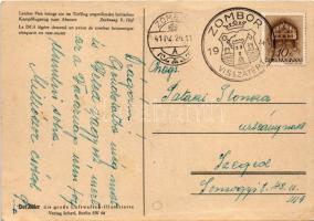 1941 Leichte Flak bringt ein im Tieffung agreifendes britisches Kampflugzeug zum Absturz. Der Adler ...