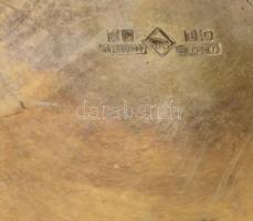 Berndorf ezüstözött kínáló, jelzett, d: 22,5 cm