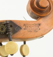 Tambura Steiberg Ármin jelzett hangszerkészítő műhelyéből. Teknős páncél, bükkfa. jelzett, kisebb sé...