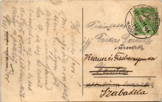 1911 Rimaszombat, Rimavská Sobota; Erzsébet tér, Gömör szálloda, kávéház és sörcsarnok, Első Magyar ...