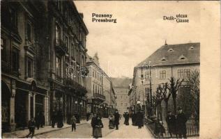 1907 Pozsony, Pressburg, Bratislava; Deák utca / street (EK)