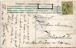 1906 Krampusz kisbabákkal / Krampus with babies (EK)