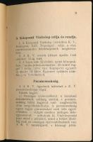 1940 A (cserkész) Központi Vízitelep (Népsziget) házirendje, jó állapotban, 12p
