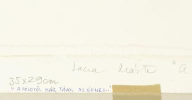 Lacza Márta (1946- ): A földtől már távol, az éghez közel, 1979. Ceruza, papír. Jelzett (paszpartu á...