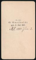 cca 1870-1880 Giuseppe Garibaldi (1807-1882) olasz tábornok és hazafi, az egységes Olaszország megte...
