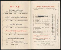 cca 1930 Posnansky és Strelitz aszfalt, lemez és kátránytermék gyár 4 oldalas rajzos árlistája, kart...