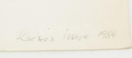 Kocsis Imre (1940-2015): Vadkan, 1984. Szitanyomat, papír, jelzett. XV/I. számozással. Lapszéli apró...