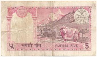 Nepál DN (1974) 5R T:F folt
Nepal ND (1974) 5 Rupees C:F spot
Krause P#23a
