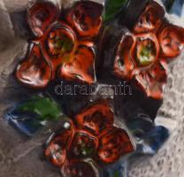 Padlóváza, német iparművész kerámia, jelzett, minimális mázhibákkal. 50 cm