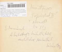 Lóránt János Demeter (1938-): Tájvázlat III. Akvarell, papír, jelzett, hátoldalán Lóránt János Demet...