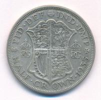 Nagy-Britannia 1935. 1/2C Ag "V. György" T:VF
Great Britain 1935. 1/2 Crown Ag "Geor...