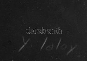 Laloy, Yves (1920-1999): Kompozíció. Szitanyomat, papír, jelezve jobbra lent. Üvegezett fakeretben, ...