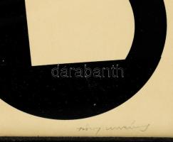 Ulrichs, Timm (1940-): Interferenciák. Szitanyomat, papír, jelezve jobbra lent, számozva balra lent:...