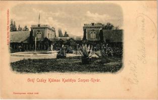 Hotkóc, Szepesújvár, Szepes-Újvár, Hodkovce (Zsigra, Zehra); Gróf Csáky Kálmán kastély. Szoller Géza kiadása / castle