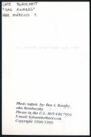 1999 Cate Blanchett színésznő, feliratozott, pecséttel jelzett fotó, 15×10 cm