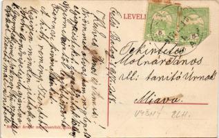 1917 Felsőbalog Vysny Blh (Vámosbalog, Nagybalog, Balogvár, Velky Blh); Coburg herceg kastélya. Szil...