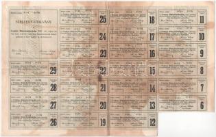 Kecskemét 1921. "Fruktus Részvénytársaság Kecskemét" 25db részvénye egyben, összesen 12.50...