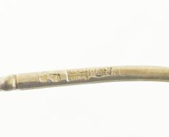 6 darabos kískanál készlet, Orosz ezüst (Ag) 84 zolotniki finomságjellel. XIX. sz. jelzett 76 g hozz...