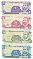 Nicaragua DN (1991-1992) 1c-25c (4xklf) T:UNC Nicaragua ND (1991-1992) 1 Centavo - 25 Centavos (4xdiff) C:UNC Krause P#167-170