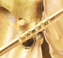 Leveles bross. 14k arany (Au) j.n. 12,2 g 55 mm