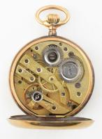 14k arany (Au) női zsebóra. Szerkezet nem működik, üveg lejár , br 30 g, d: 34 mm