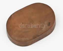 Fa nyomódúc szentet ábrázoló jelenettel, 10,5x7 cm