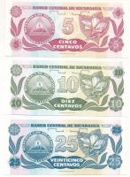 Nicaragua DN (1991-1992) 5c-25c (3xklf) T:UNC,AU
Nicaragua ND (1991-1992) 5 Centavos - 25 Centavos ...