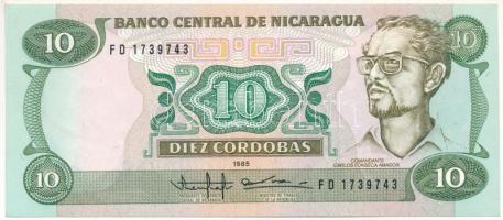 Nicaragua 1985. 10C T:AU Nicaragua 1985. 10 Cordobas C:AU Krause P#151