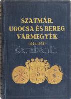 Fábián Sándor (szerk.): Szatmár, Ugocsa és Bereg k. e. e. vármegyék. (1924-1938). Magyar Városok és Vármegyék Monográfiája XXVIII. köt. Bp., 1939, Magyar Városok Monográfiája Kiadóhivatala, 595+(1) p.+ 122 p. (Személyi adattár) + 17 (kétoldalas) t. Szövegközti és egészoldalas, fekete-fehér képekkel illusztrálva. Kiadói aranyozott, dombornyomott egészvászon-kötés, kissé kopott borítóval, néhány kijáró lappal (7-10. oldalak + 4 képtábla), helyenként kissé foltos lapokkal, a címlapon tulajdonosi névbejegyzéssel.