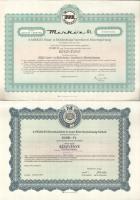 1990-2000. 7db klf modern részvény szelvényekkel, közte "Chinoin", "Mammut Üzletház&q...