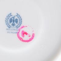 Hollóházi szilvamintás kávés készlet, kávékiöntő nélkül, jelzett, hibátlan